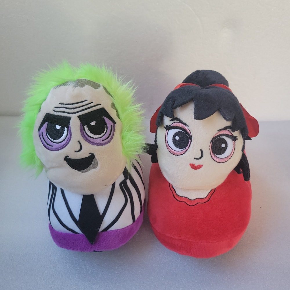 Beetlejuice. Plush Toy Set with Green and Red Outfits
